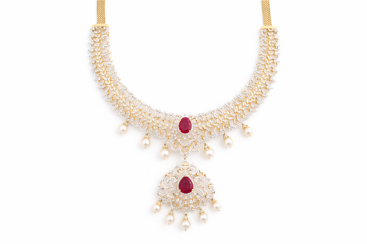 DIAMOND-NECKLACE,18K (DNK-10007)