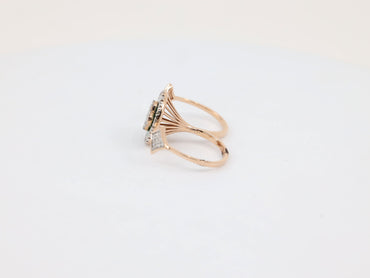 DIAMOND-RING,14K (DRG-00985)