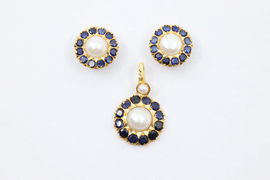 PENDANT SET,22K (PS-10040)