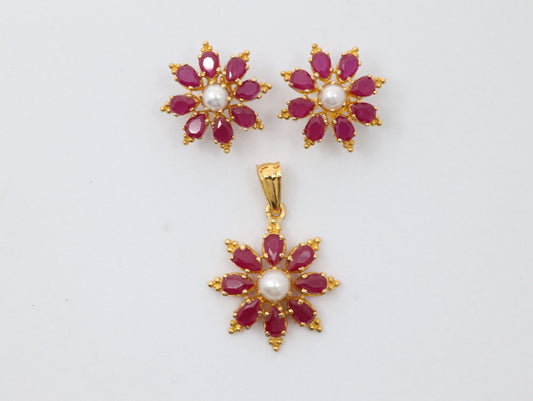 PENDANT SET 22K (PS-10227)
