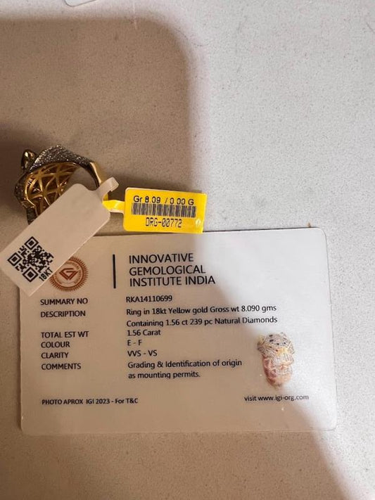 DIAMOND-RING,18K (DRG-00772)