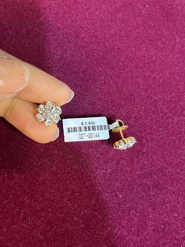 DIAMOND-EAR TOPS,18K (DET-00144)