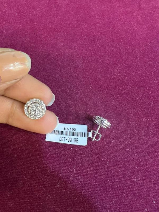 DIAMOND-EAR TOPS,18K (DET-00198)