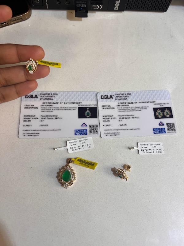 DIAMOND-PENDANT SET,18K (DPS-00164)