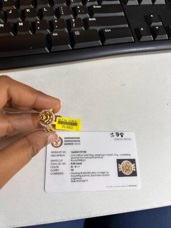 DIAMOND-RING,18K (DRG-00022)