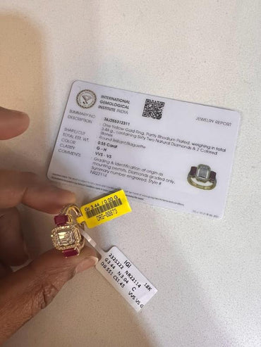 DIAMOND-RING,18K (DRG-00873)