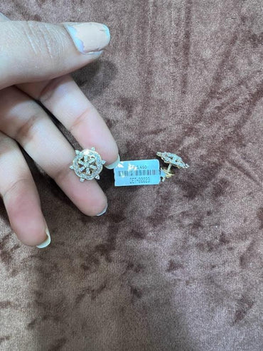 DIAMOND-EAR TOPS,18K (DET-00023)