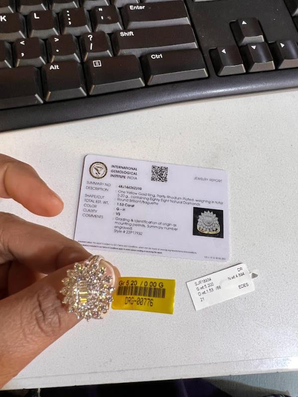 DIAMOND-RING,18K (DRG-00776)