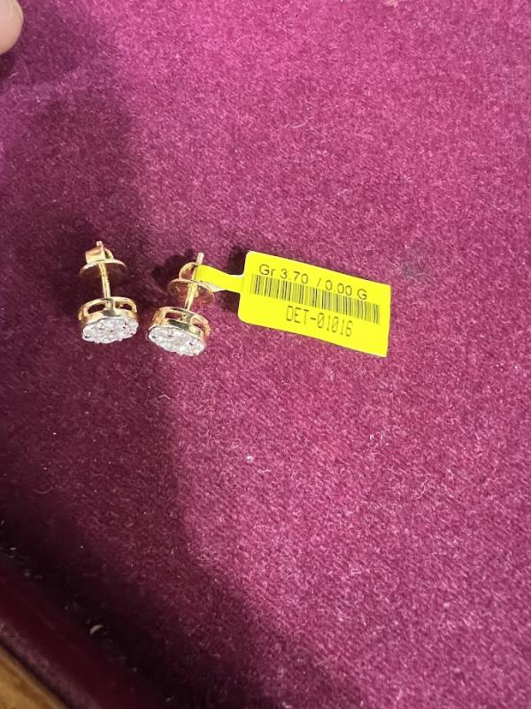 DIAMOND-EAR TOPS,18K (DET-01016)