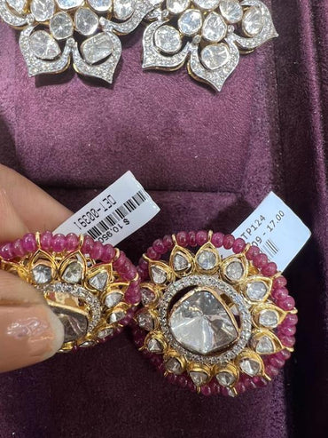 DIAMOND-EAR TOPS,18K (DET-00391)