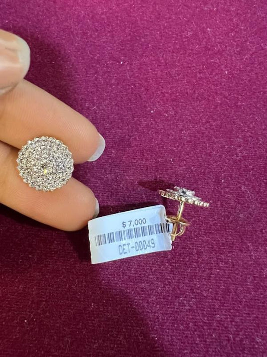 DIAMOND-EAR TOPS,18K (DET-00049)