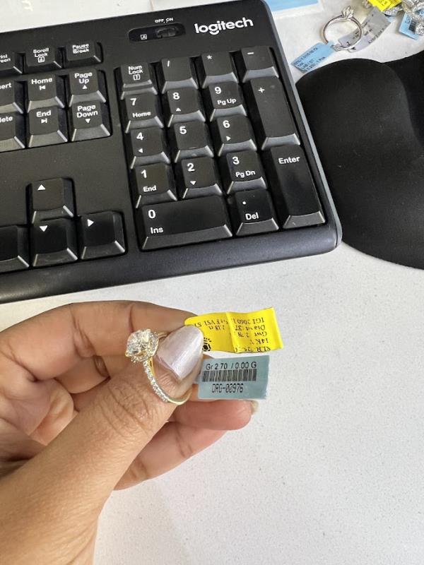 DIAMOND-RING,14K (DRG-00976)