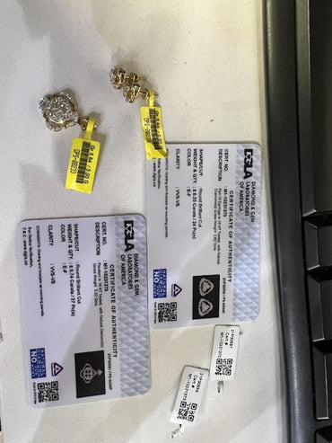 DIAMOND-PENDANT SET,18K (DPS-00233)