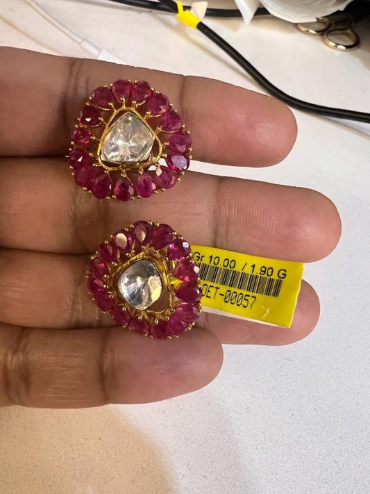 DIAMOND-EAR TOPS,18K (DET-00057)