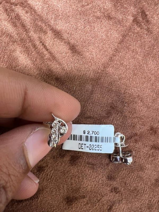 DIAMOND-EAR TOPS,18K (DET-00255)