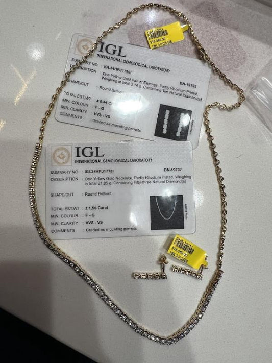 DIAMOND-NECKLAC,18K (DNK-10011)