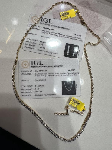 DIAMOND-NECKLAC,18K (DNK-10011)