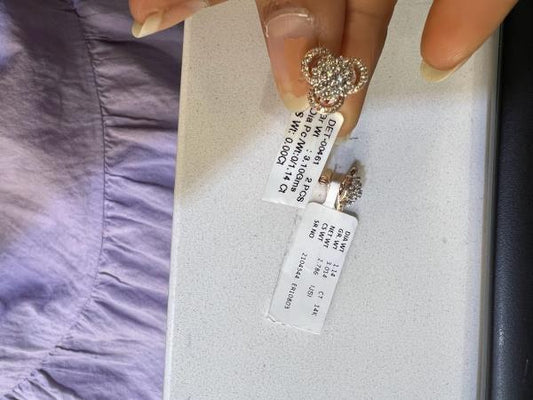 DIAMOND-EAR TOPS,14K (DET-00461)