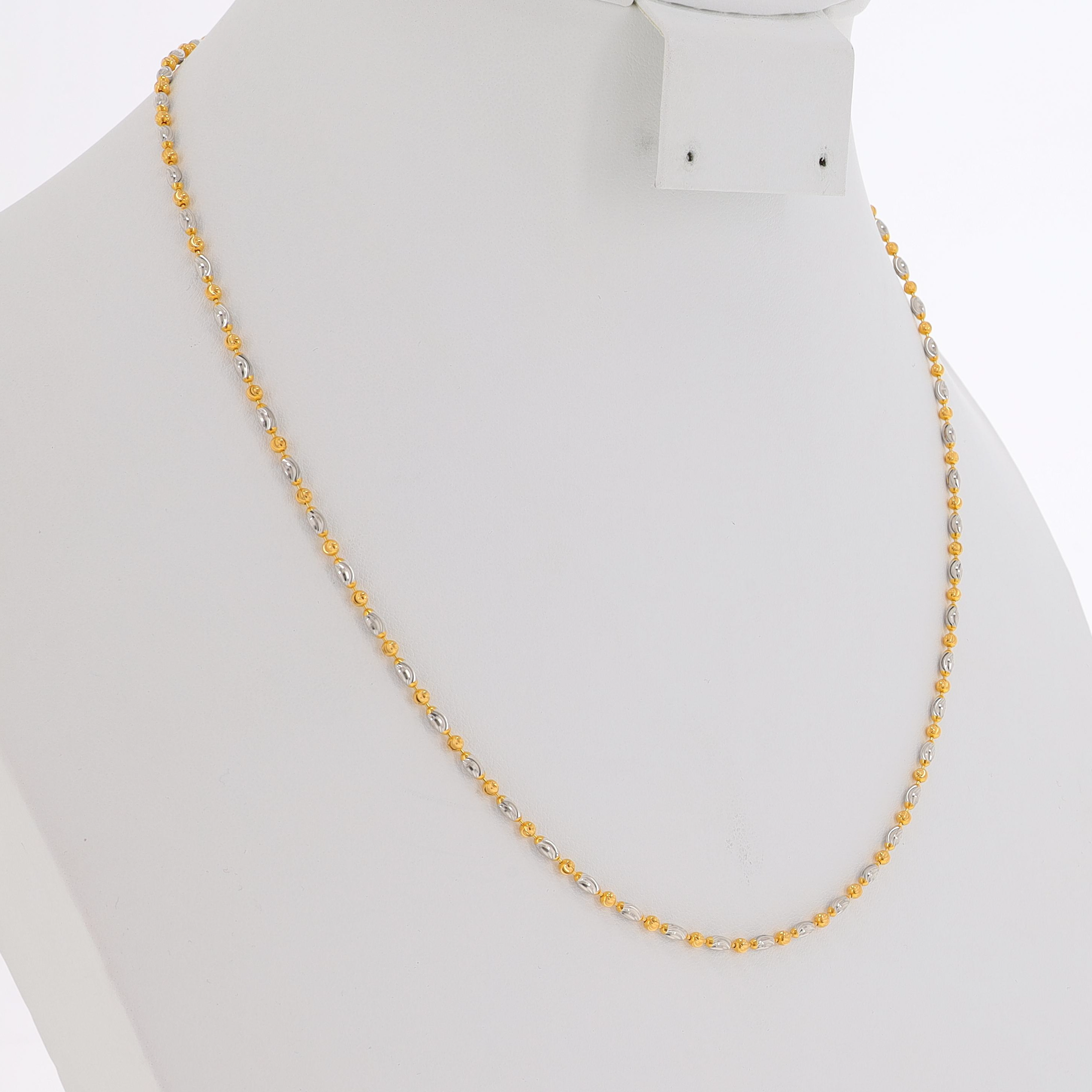 TWO-TONE BEADS CHAIN