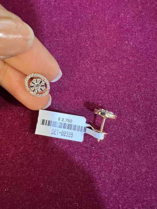 DIAMOND-EAR TOPS,18K (DET-00339)