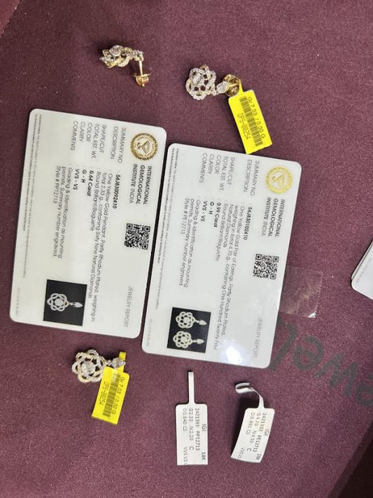 DIAMOND-PENDANT SET,18K (DPS-00254)