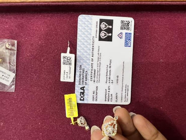 DIAMOND-EAR TOPS,18K (DET-00971)