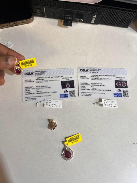 DIAMOND-PENDANT SET,18K (DPS-00160)