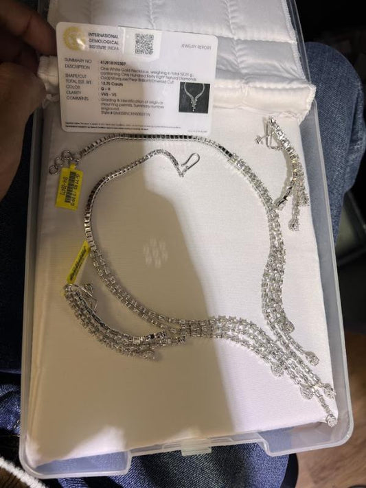 DIAMOND-NECKLACE,18K (DNK-00473)