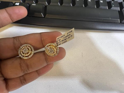 DIAMOND-EAR TOPS,22K (DET-00515)
