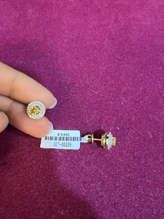 DIAMOND-EAR TOPS,18K (DET-00209)