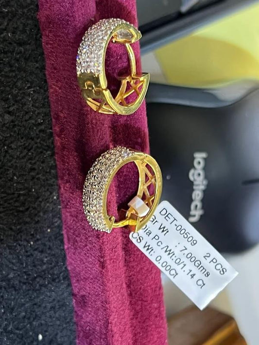 DIAMOND-EAR TOPS,22K (DET-00509)