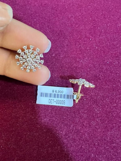 DIAMOND-EAR TOPS,18K (DET-00008)