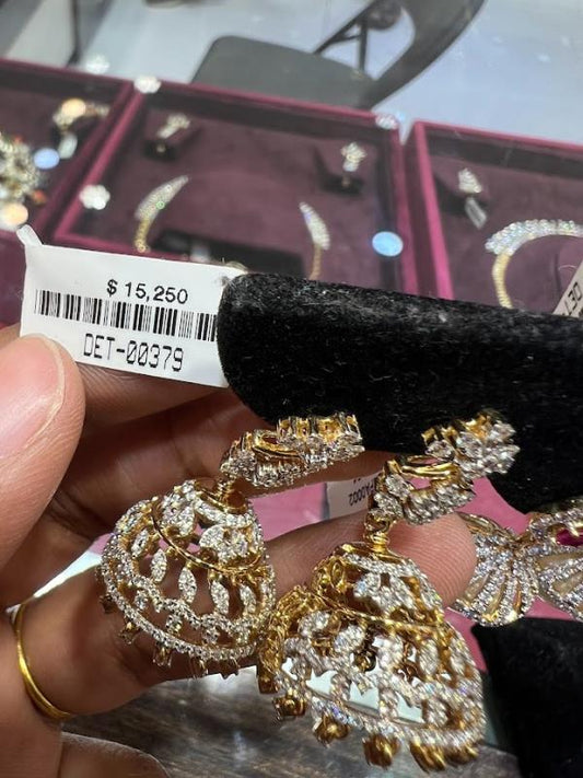 DIAMOND-EAR TOPS,22K (DET-00379)