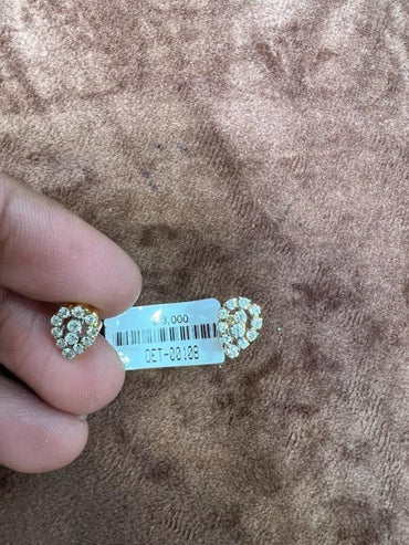 DIAMOND-EAR TOPS,18K (DET-00108)