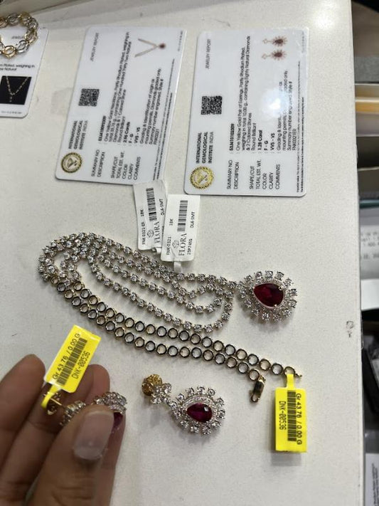 DIAMOND-NECKLACE,18K (DNK-00536)