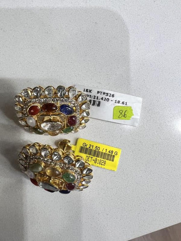 DIAMOND-EAR TOPS,18K (DET-01029)