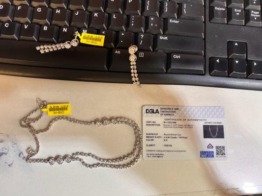 DIAMOND-NECKLACE,18K (DNK-00433)