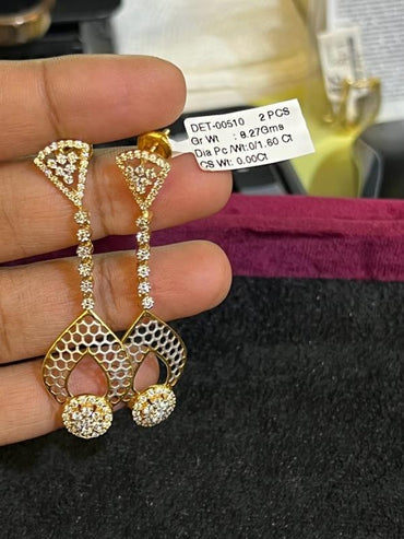 DIAMOND-EAR TOPS,22K (DET-00510)