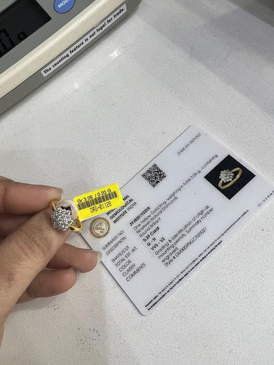 DIAMOND-RING,18K (DRG-01128)