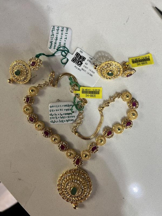 DIAMOND-NECKLACE,22K (DNK-00635)