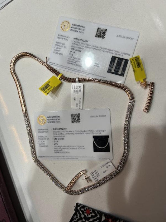 DIAMOND-NECKLAC,18K (DNK-10014-01)