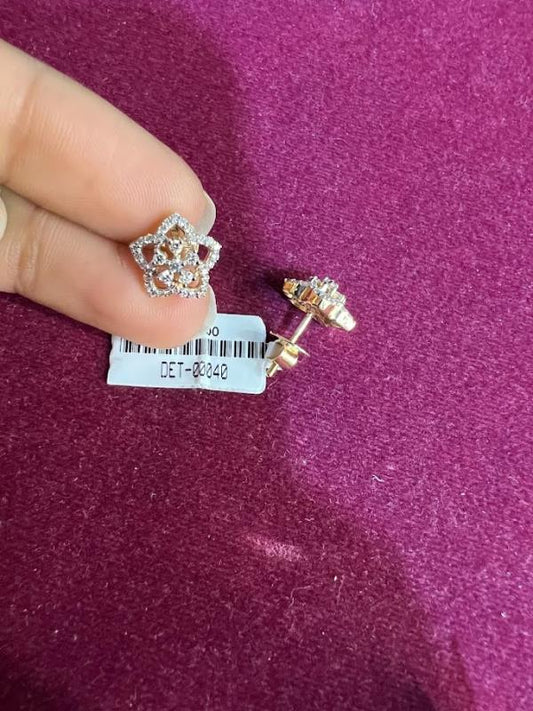 DIAMOND-EAR TOPS,18K (DET-00040)