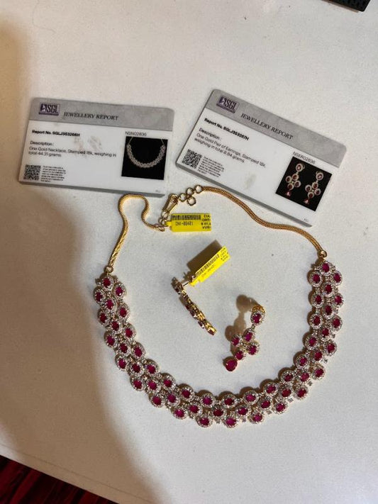 DIAMOND-NECKLACE,22K (DNK-00401)