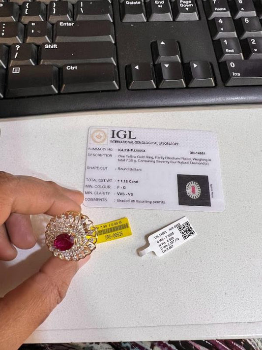 DIAMOND-RING,18K (DRG-00836)