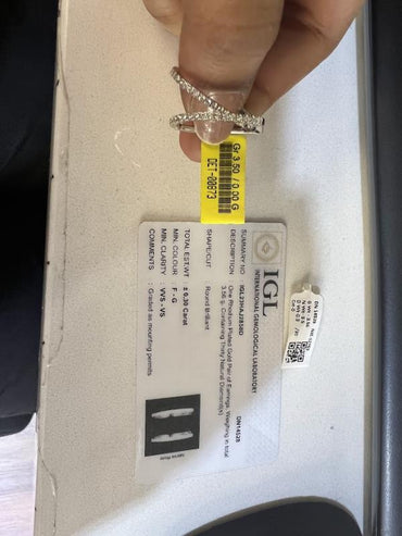 DIAMOND-EAR TOPS,18K (DET-00873)