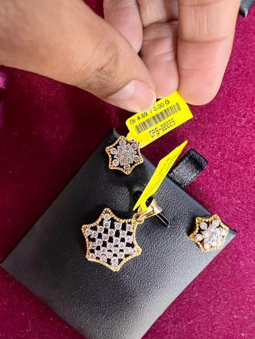 DIAMOND-PENDANT SET,18K (DPS-00029)