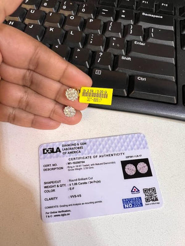 DIAMOND-EAR TOPS,18K (DET-00817)