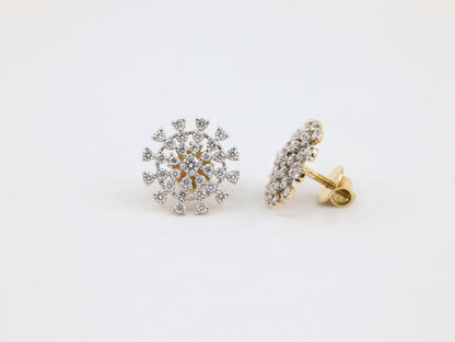 DIAMOND-EAR TOPS,18K (DET-00008)