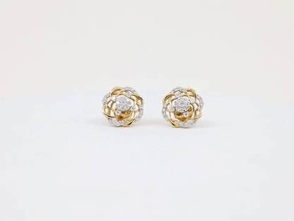 DIAMOND-EAR TOPS,18K (DET-00085)