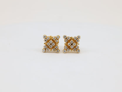 DIAMOND-EAR TOPS,18K (DET-00137)